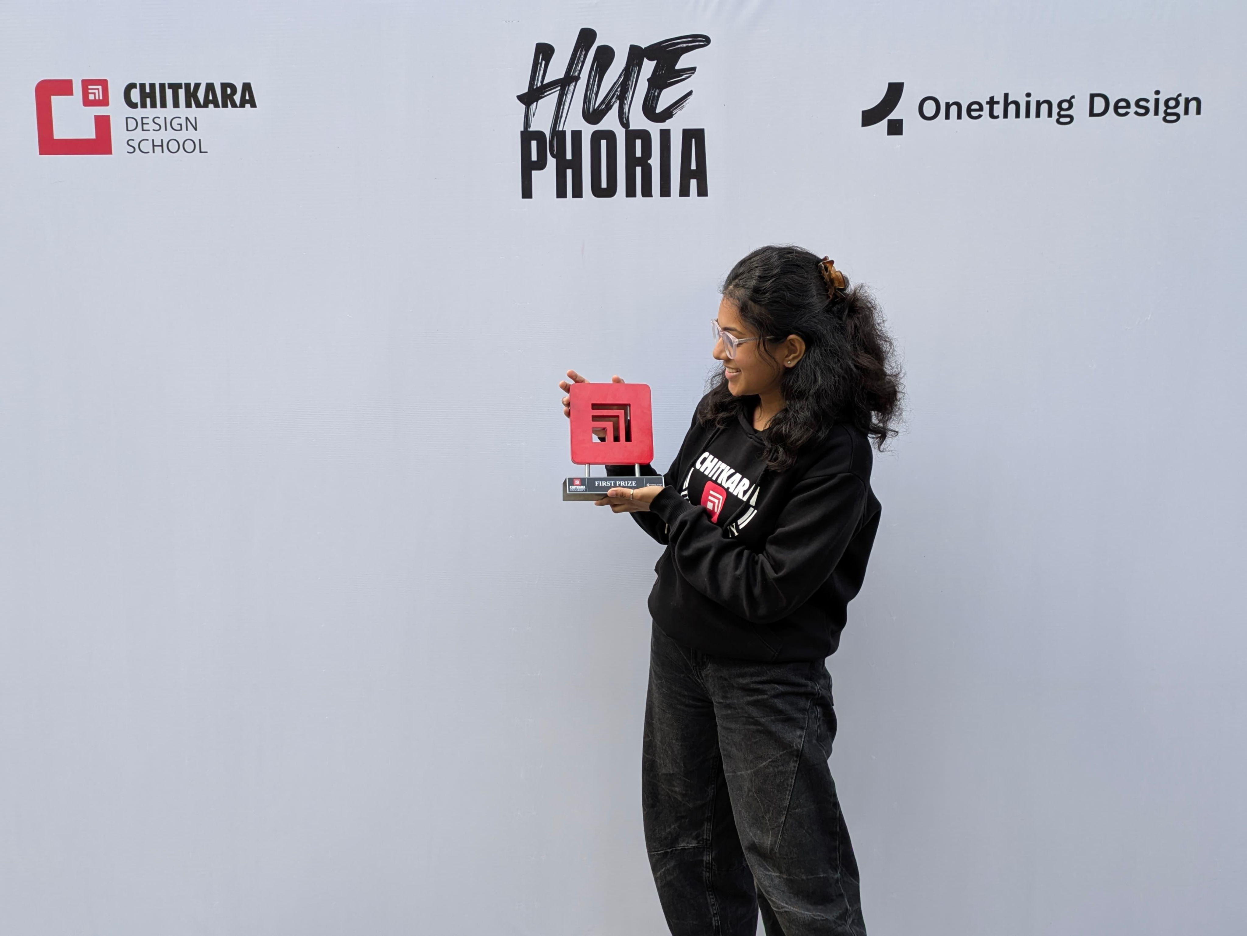 Won the Design Hackathon at Chitkara University